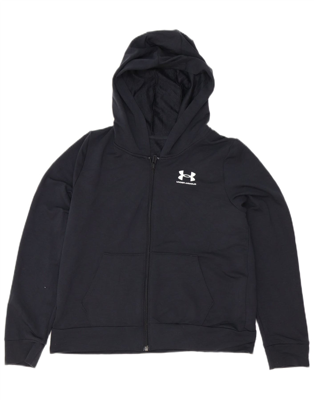 Maglione con cappuccio e zip per ragazzi Under Armour 11-12 anni grande poliestere nero
