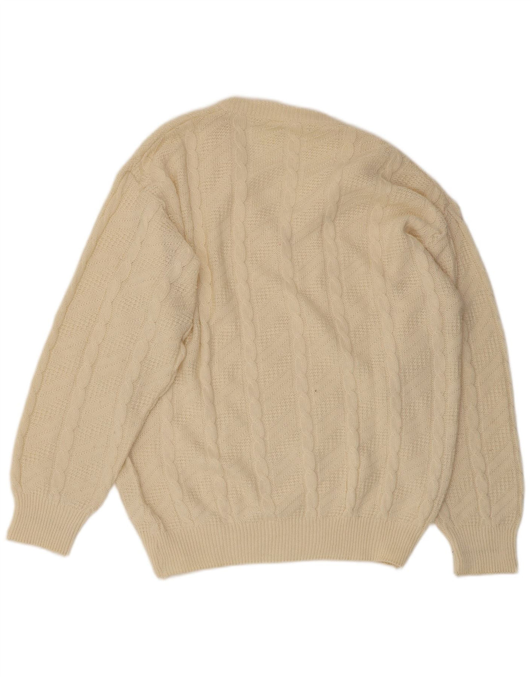 Maglione da uomo con scollo a V VINTAGE IT 54 XL Beige