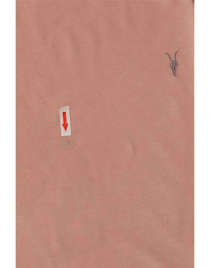 T-shirt da uomo con vestibilità regolare All Saints, in cotone rosa medio