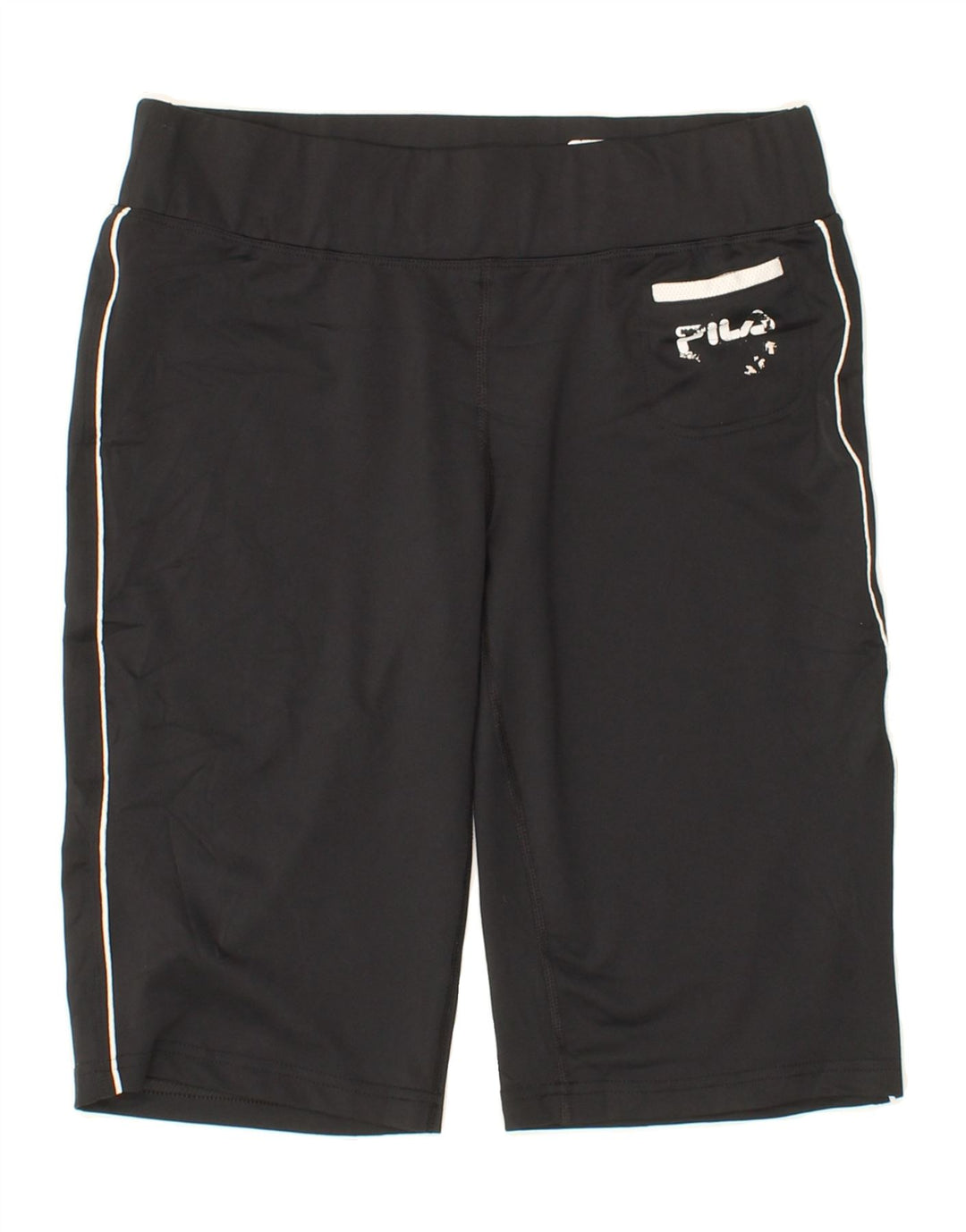 FILA Womens Sport Shorts UK 8 Small Black Polyester Vintage Fila and Second-Hand Fila from Messina Hembry 