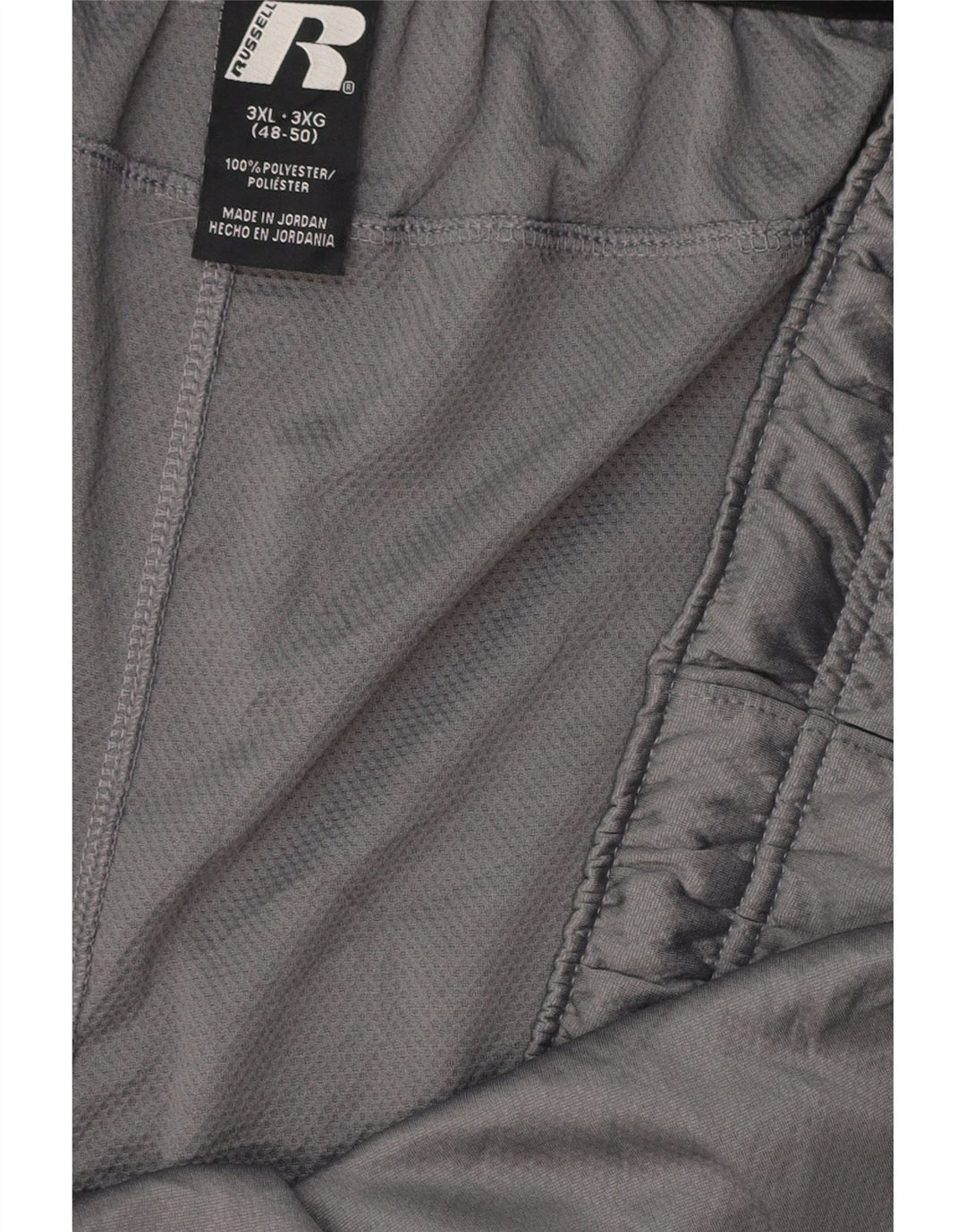 Pantaloncini sportivi da uomo RUSSELL ATHLETIC 3XL Poliestere color block grigio