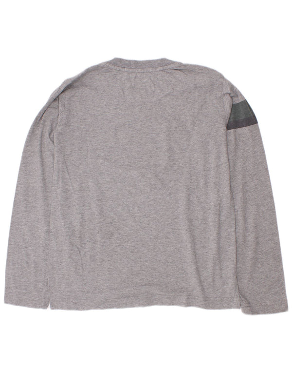 Armani Jeans Maglietta grafica da bambino a maniche lunghe 9-10 anni Colorblock grigio