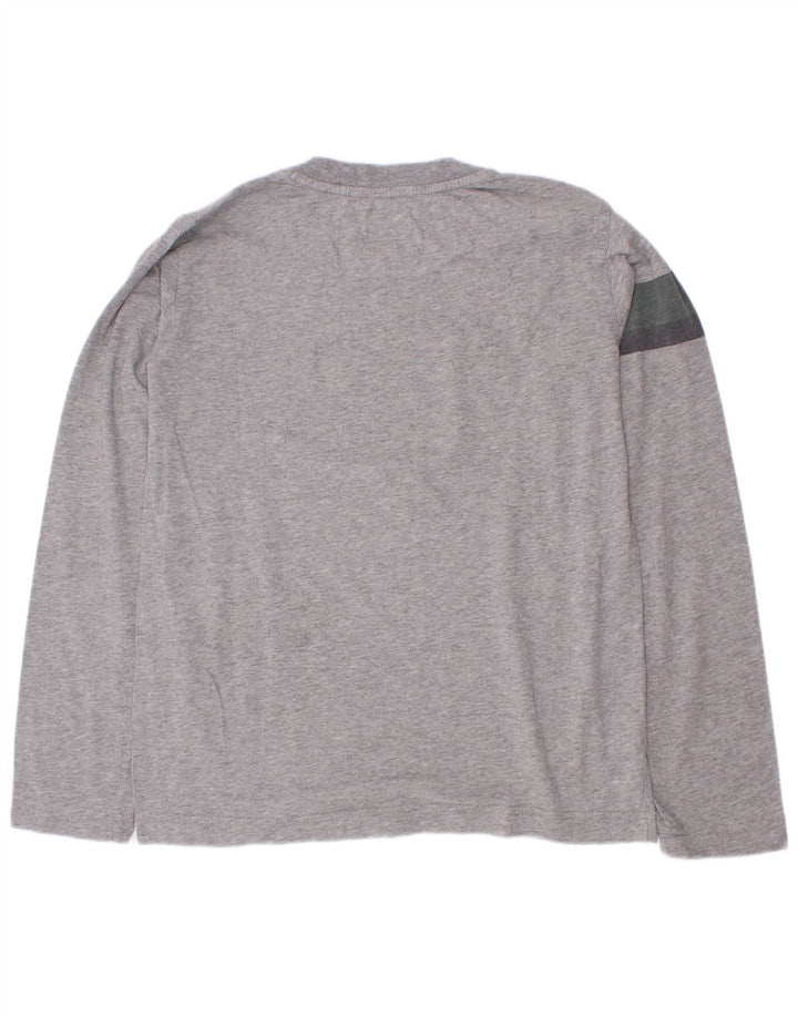 Armani Jeans Maglietta grafica da bambino a maniche lunghe 9-10 anni Colorblock grigio
