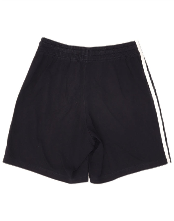Pantaloncini sportivi da uomo Adidas piccoli in cotone blu navy