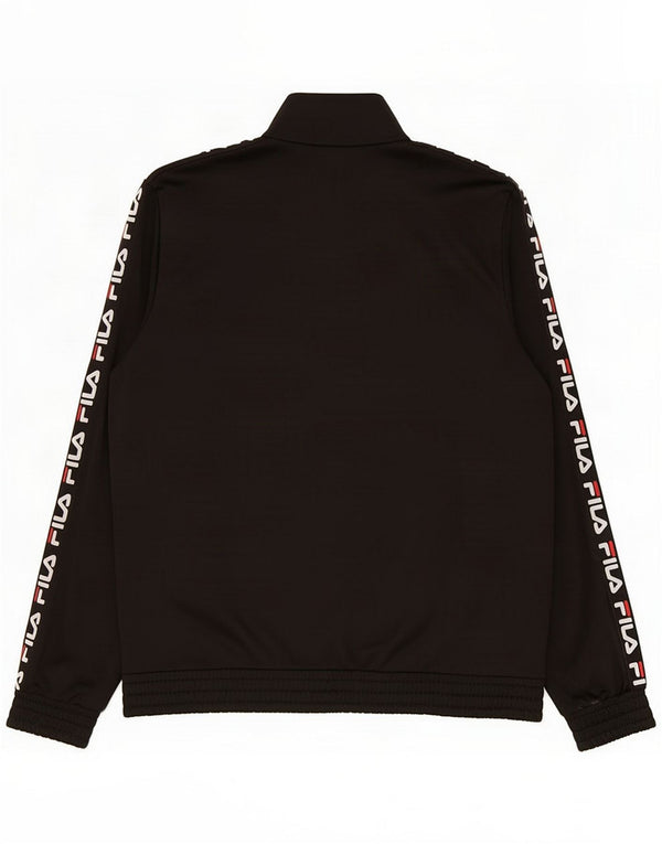 Giacca da tuta grafica da uomo Fila 2XL poliestere nero