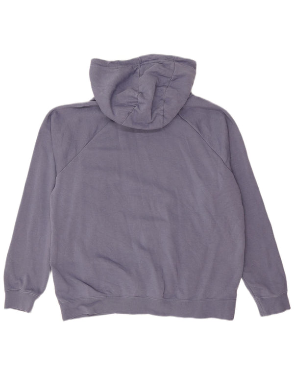 Felpa con cappuccio oversize da donna NIKE UK 16 Large in cotone blu navy