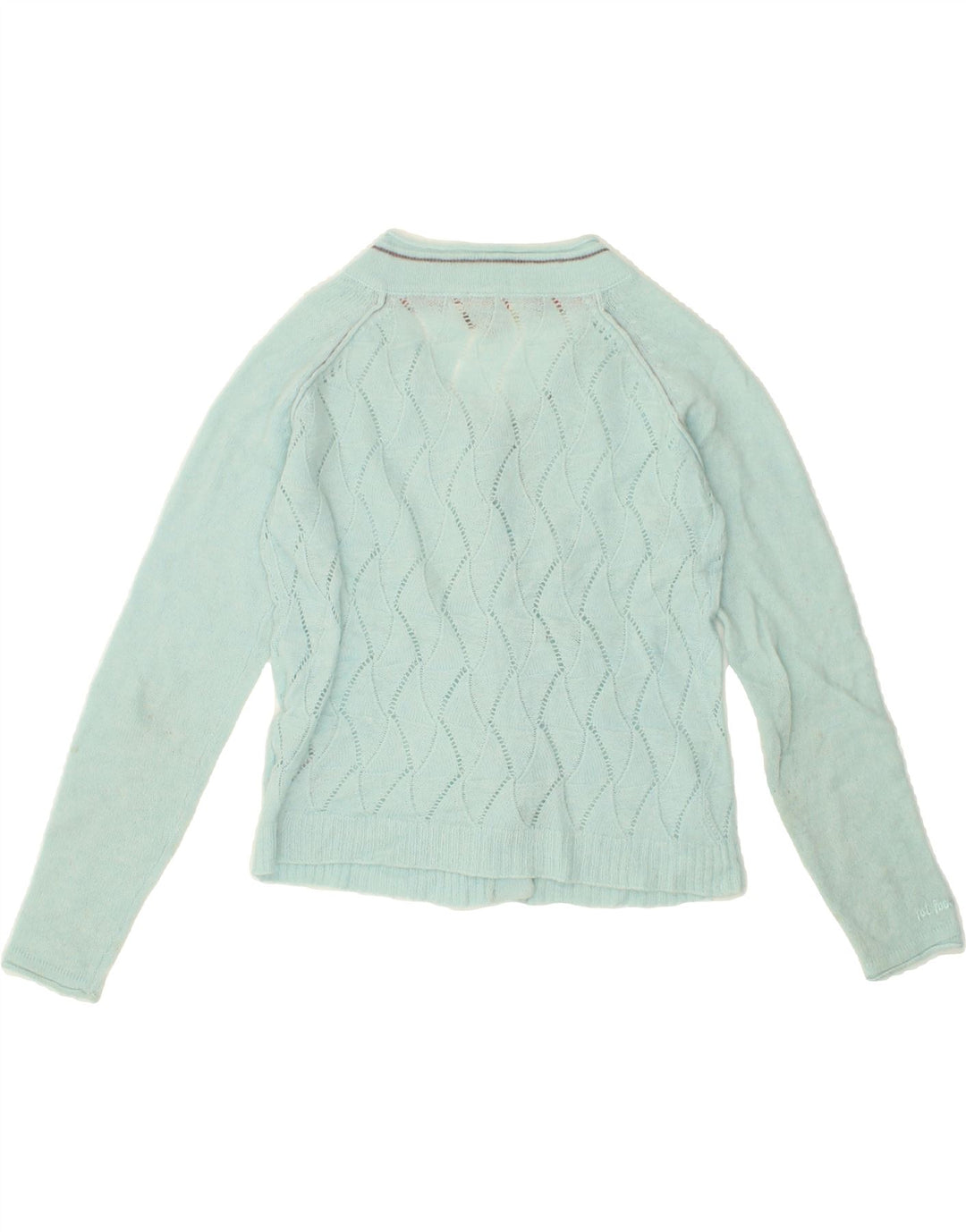 FAT FACE Womens Cardigan Sweater UK 12 Medium Turquoise Acrylic Vintage Fat Face and Second-Hand Fat Face from Messina Hembry 