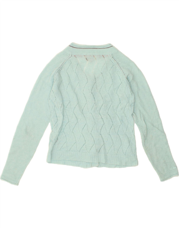 FAT FACE Womens Cardigan Sweater UK 12 Medium Turquoise Acrylic Vintage Fat Face and Second-Hand Fat Face from Messina Hembry 