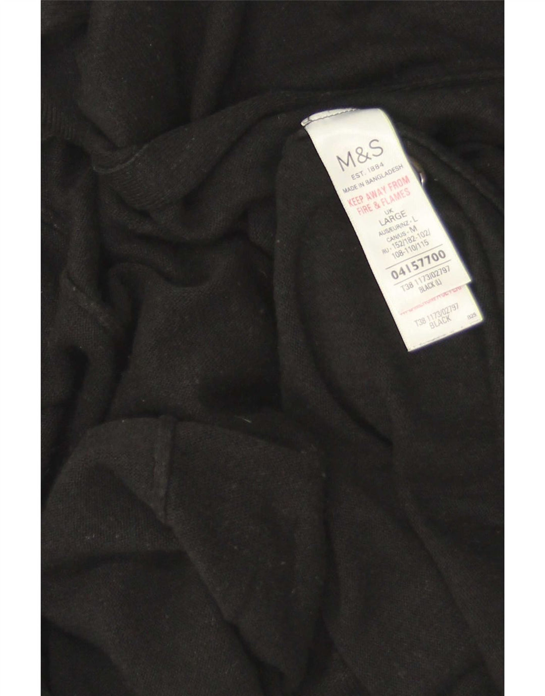 Top cardigan aperto a maniche corte da donna Marks & Spencer UK 16 grande nero