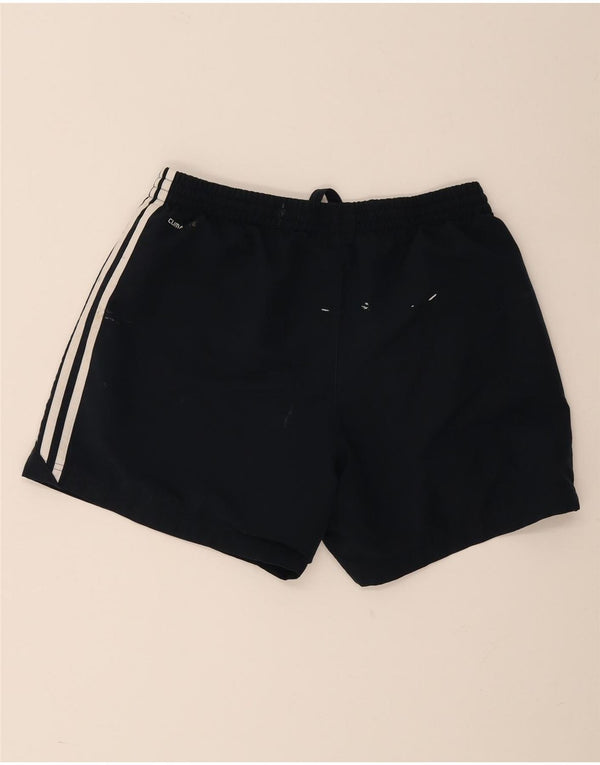 Pantaloncini sportivi Adidas Climalite da uomo medi in poliestere blu navy