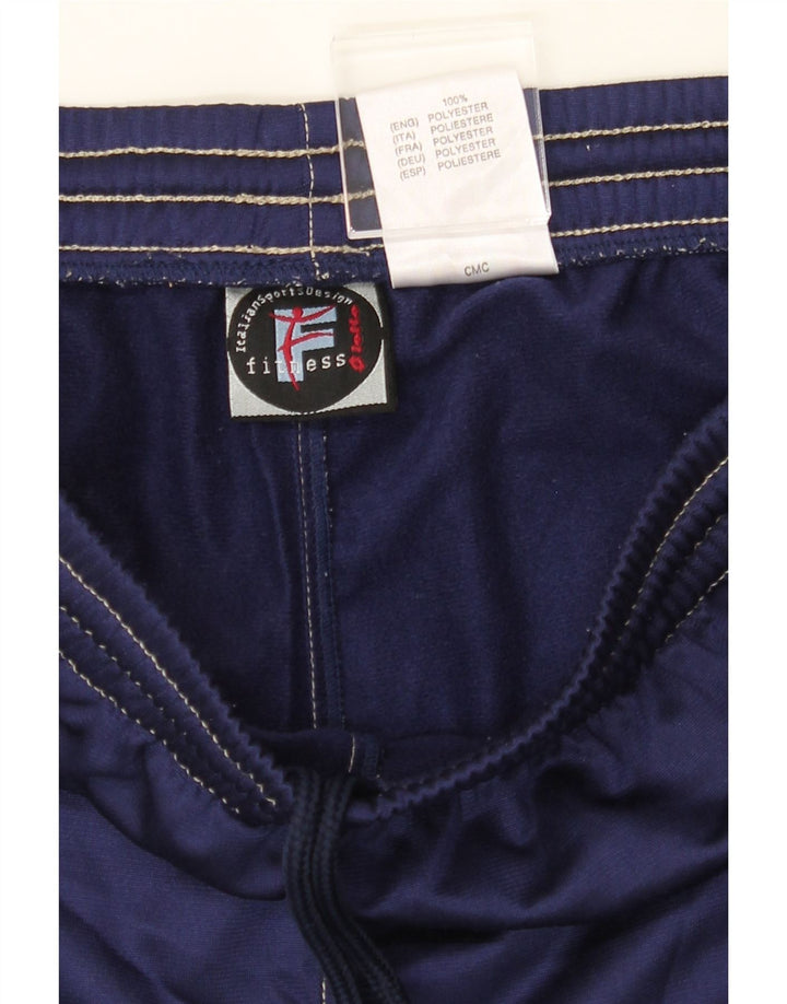 LOTTO Womens Tracksuit Trousers UK 14 Medium  Navy Blue Polyester Vintage Lotto and Second-Hand Lotto from Messina Hembry 