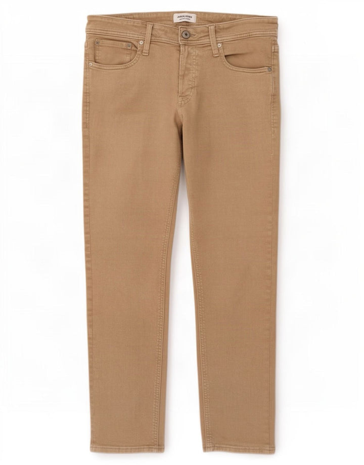 Jeans slim da uomo Jack & Jones W34 L32 cotone beige