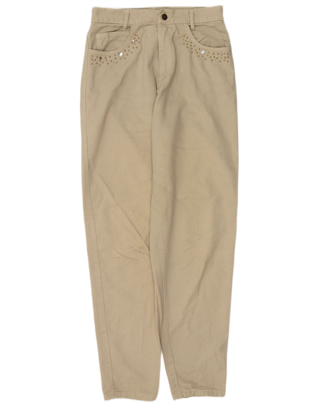 Jeans affusolati da donna VINTAGE W28 L32 Beige