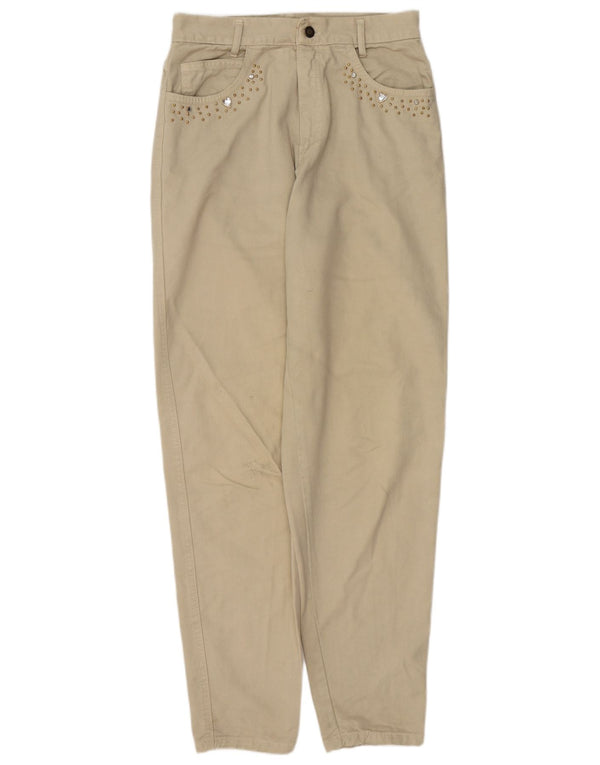 Jeans affusolati da donna VINTAGE W28 L32 Beige