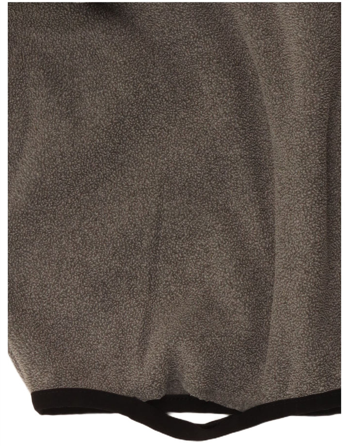 Maglione in pile da uomo con zip e collo The North Face XS poliestere grigio