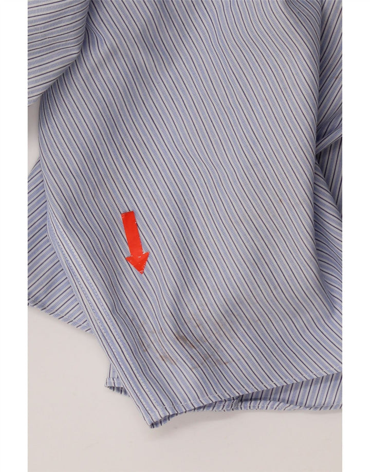 Camicia Brooks Brothers da uomo 346 taglia 15 cotone a righe blu medio
