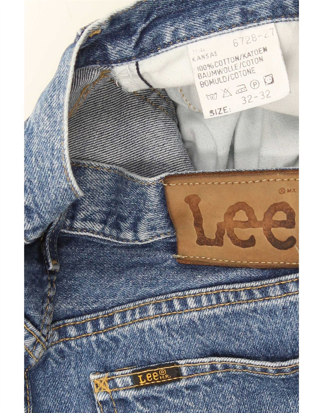 Jeans dritti da uomo Lee Kansas W32 L32 cotone blu