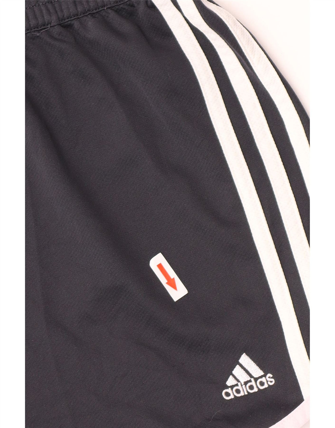 Pantaloncini sportivi da donna Adidas UK 16 Large blu navy in poliestere