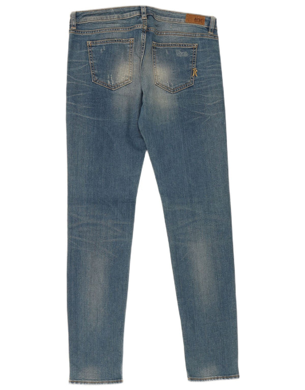 Jeans skinny effetto consumato da donna Rifle W29 L28 cotone blu