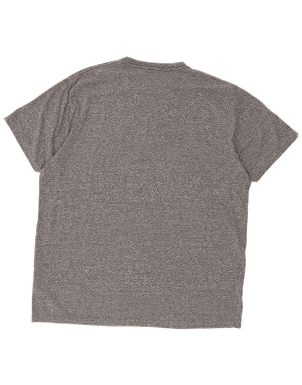 T-shirt grafica da uomo Weird Fish Top XL poliestere chiazzato grigio