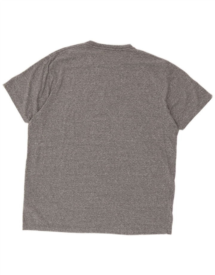 T-shirt grafica da uomo Weird Fish Top XL poliestere chiazzato grigio
