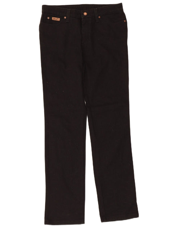 Jeans dritti da uomo WRANGLER W30 L31 cotone nero