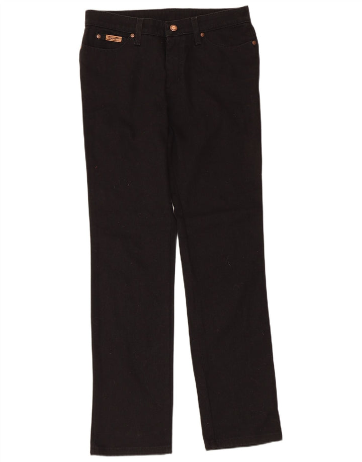 Jeans dritti da uomo WRANGLER W30 L31 cotone nero