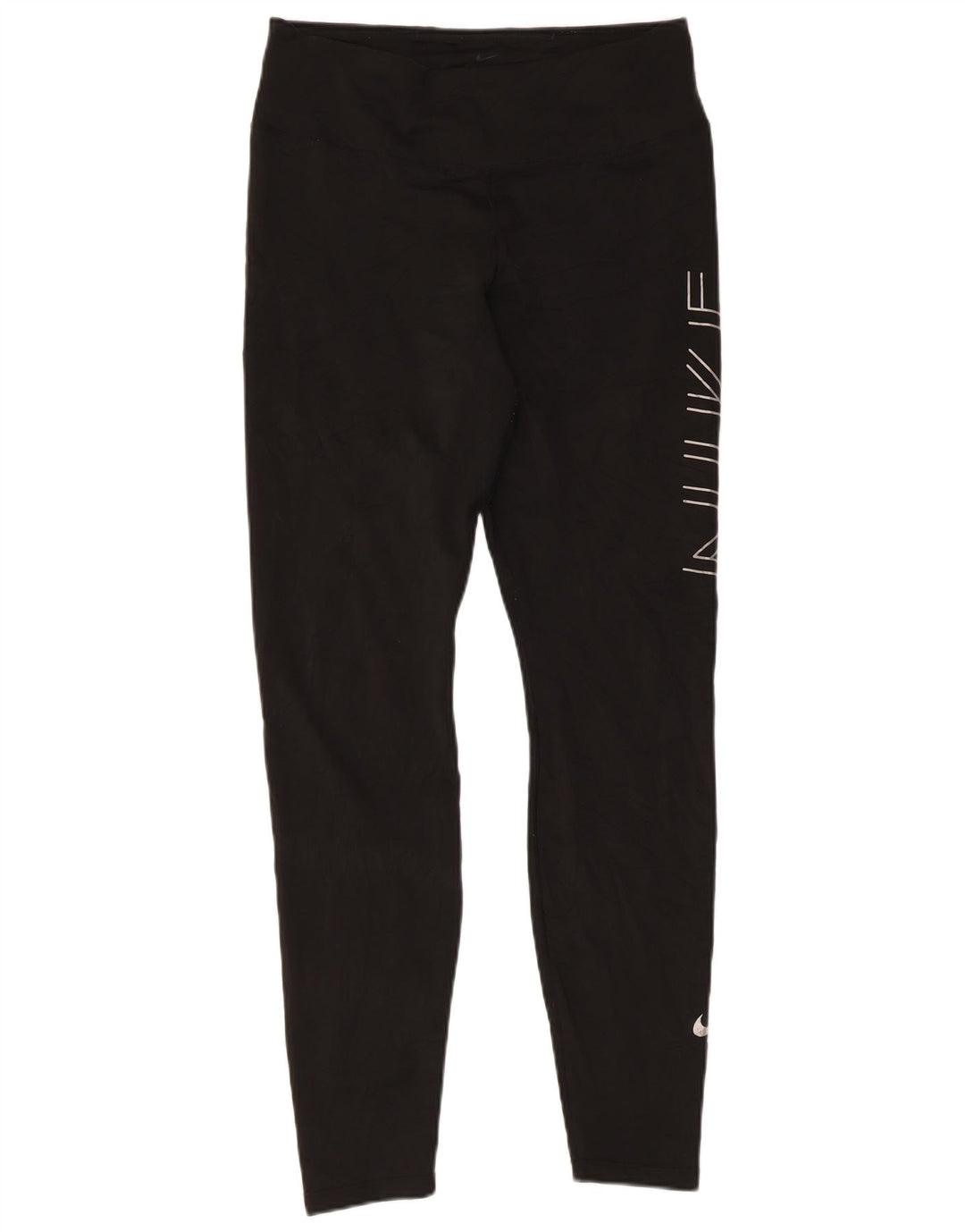 Leggings grafici Nike Dri Fit da donna UK 14 grandi neri