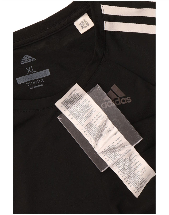 T-shirt ADIDAS da donna Climalite UK 20/22 XL poliestere nero