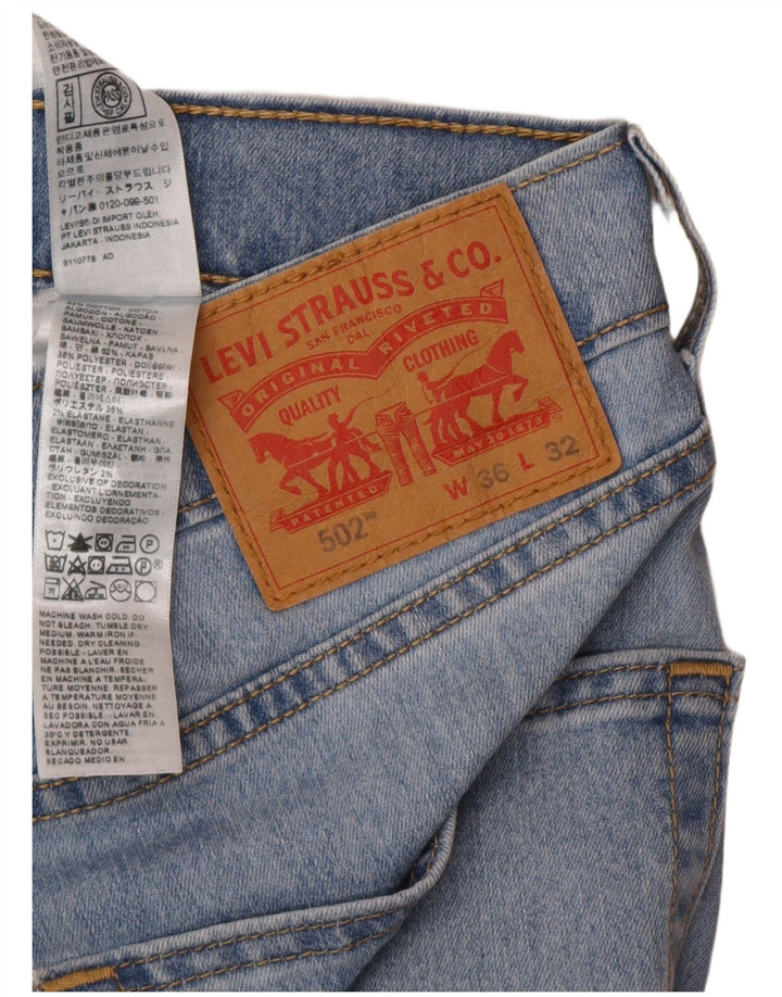 Levi's Uomo 502 Jeans affusolati W36 L32 Cotone blu