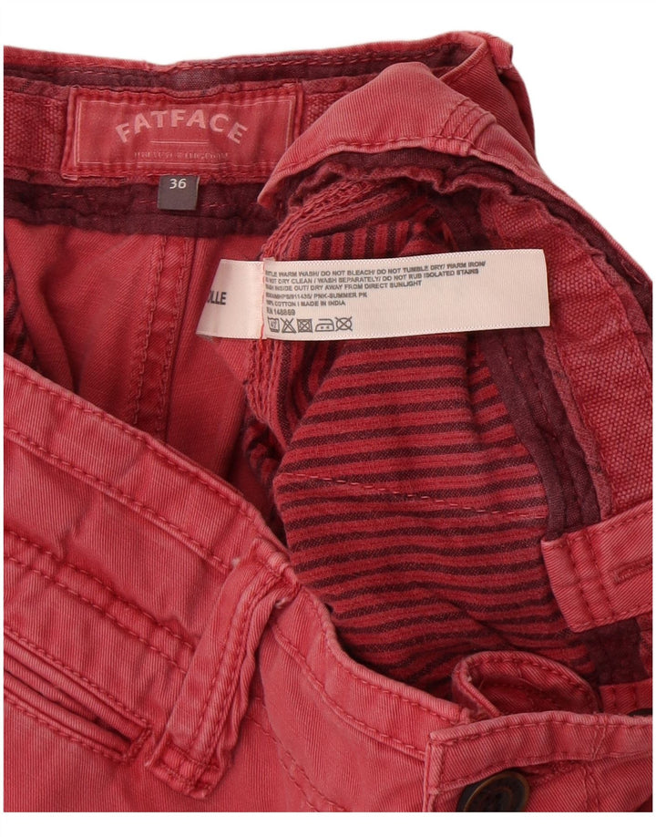 Pantaloncini chino da uomo Fat Face W36 grandi in cotone rosso