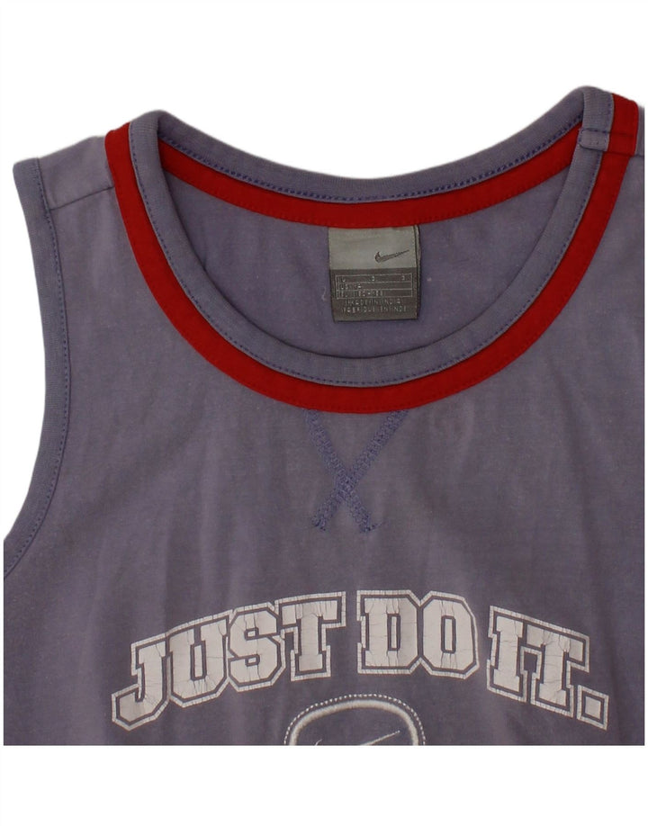 Canotta grafica NIKE da ragazzo 12-13 anni, grande, blu navy