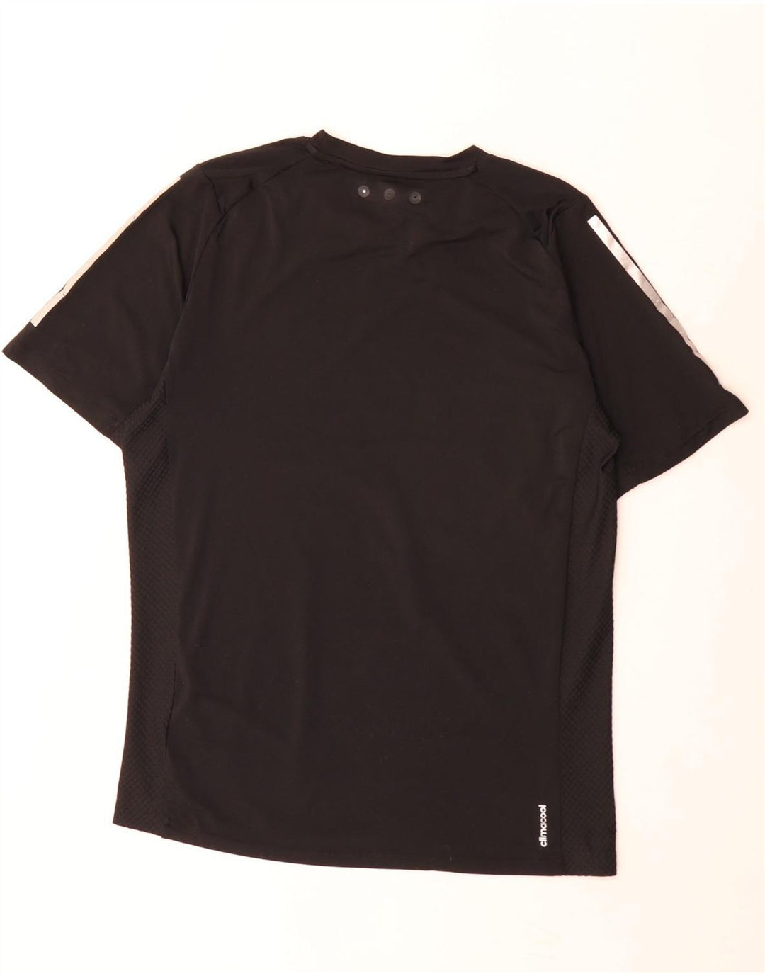T-shirt Adidas Climacool da uomo piccola piccola in poliestere nero