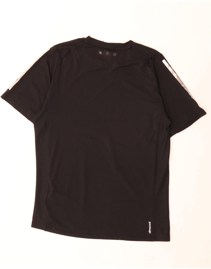 T-shirt Adidas Climacool da uomo piccola piccola in poliestere nero