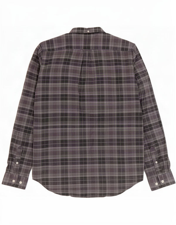 Camicia slim fit da uomo Farah, cotone scozzese grande grigio