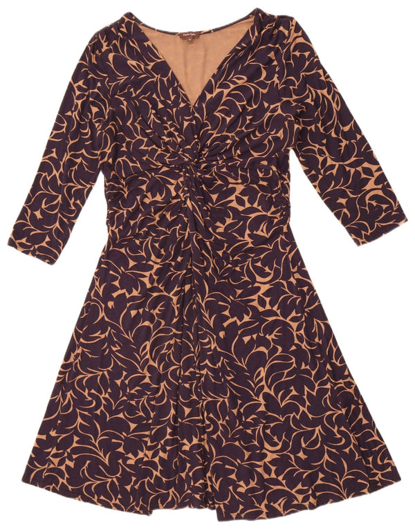 Abito a trapezio da donna con maniche a 3/4 Phase Eight UK 16 Grande floreale blu navy