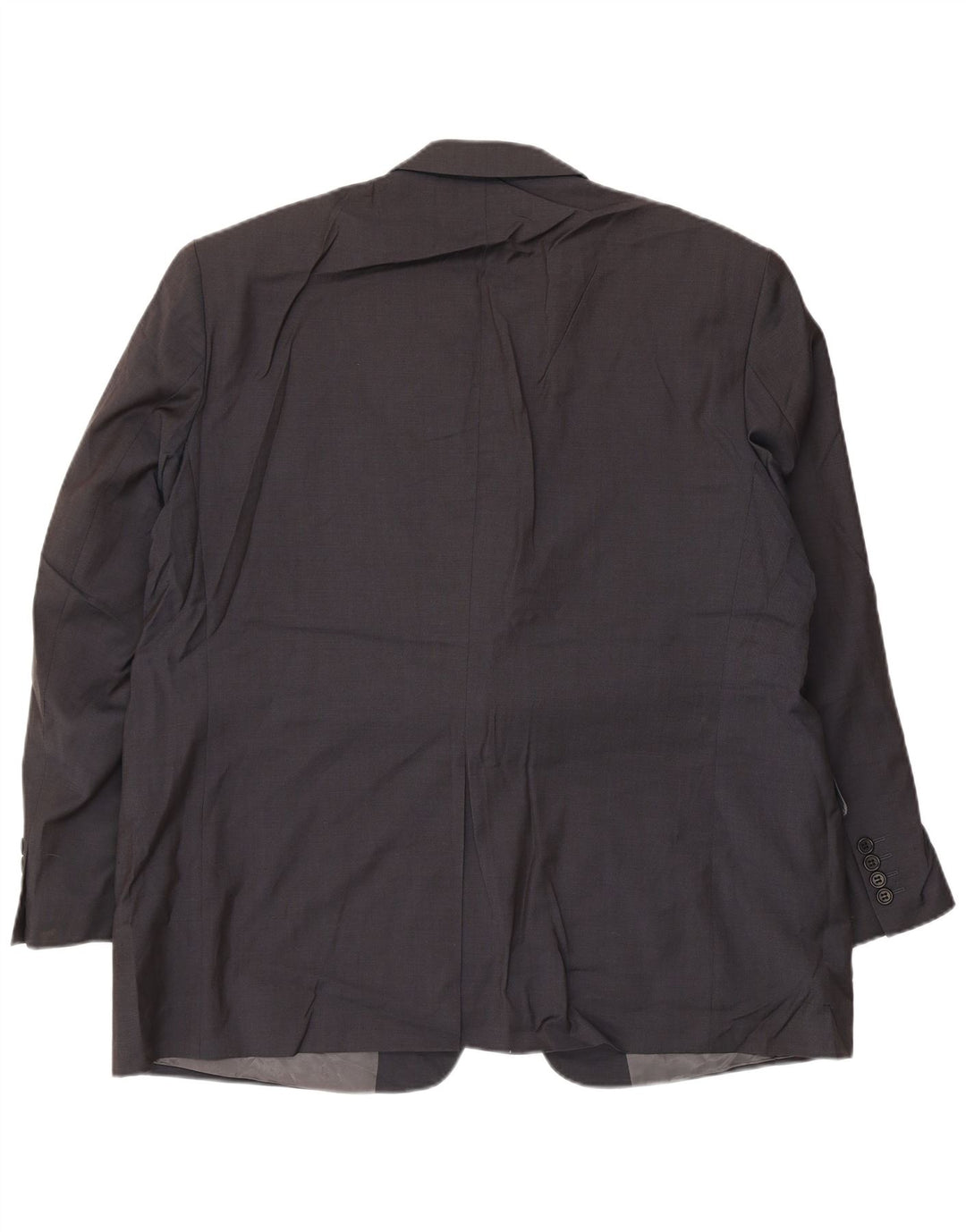 Giacca blazer a 3 bottoni da uomo Marks & Spencer UK 46 3XL Lana blu navy