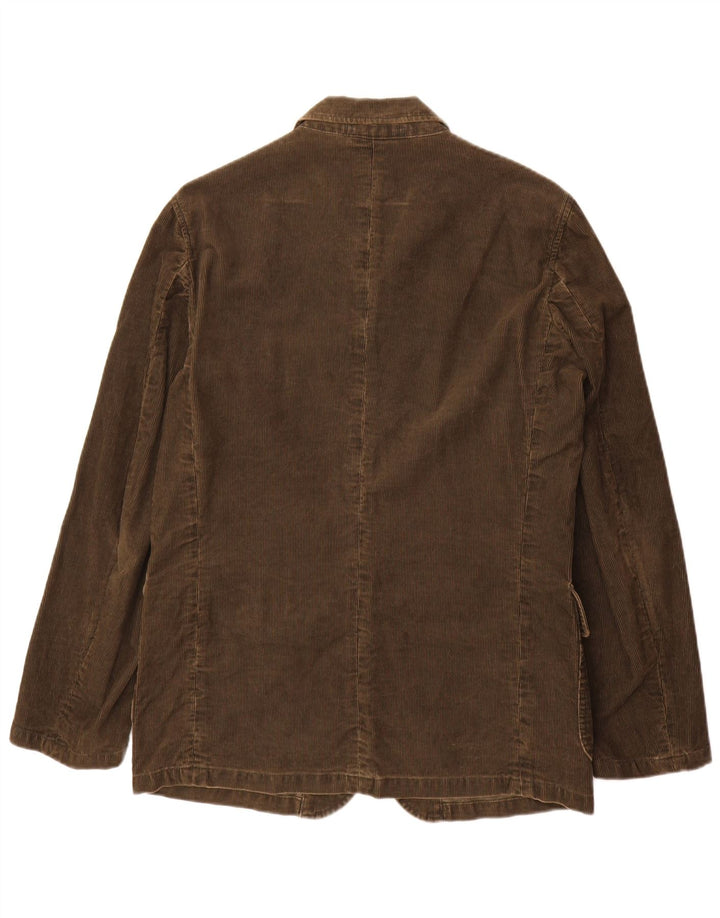 Giacca blazer da uomo a 3 bottoni Alberto Aspesi UK 38 Cotone marrone medio