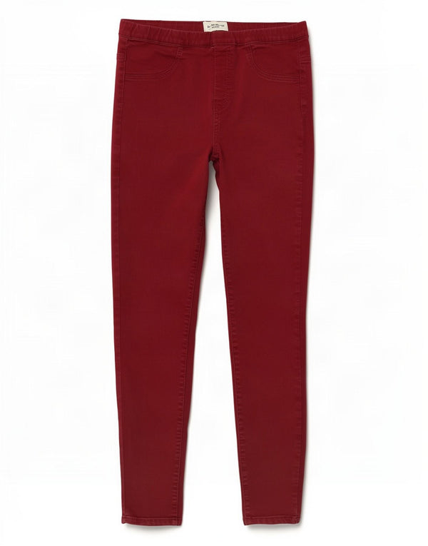 Jeans Jegging da donna White Stuff UK 12 Medio W28 L28 Cotone bordeaux