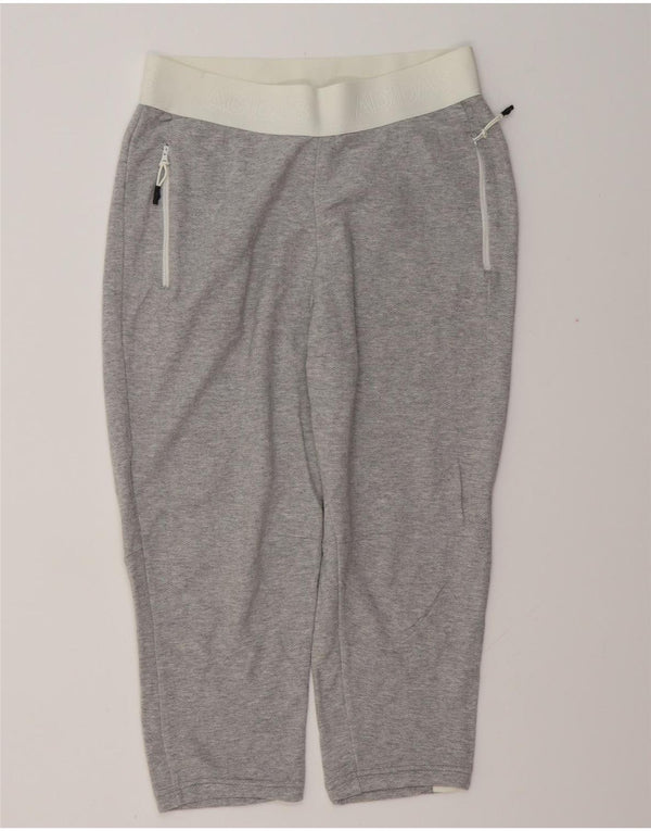 Pantaloni da tuta con grafica ADIDAS da donna Joggers UK 8/10 Small Grigio