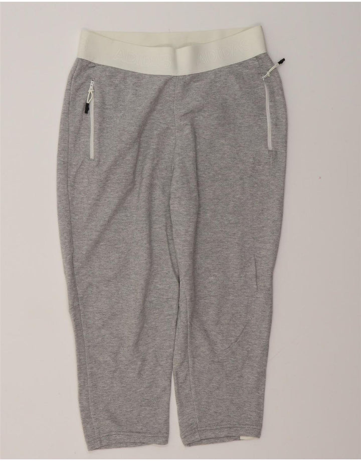Pantaloni da tuta con grafica ADIDAS da donna Joggers UK 8/10 Small Grigio