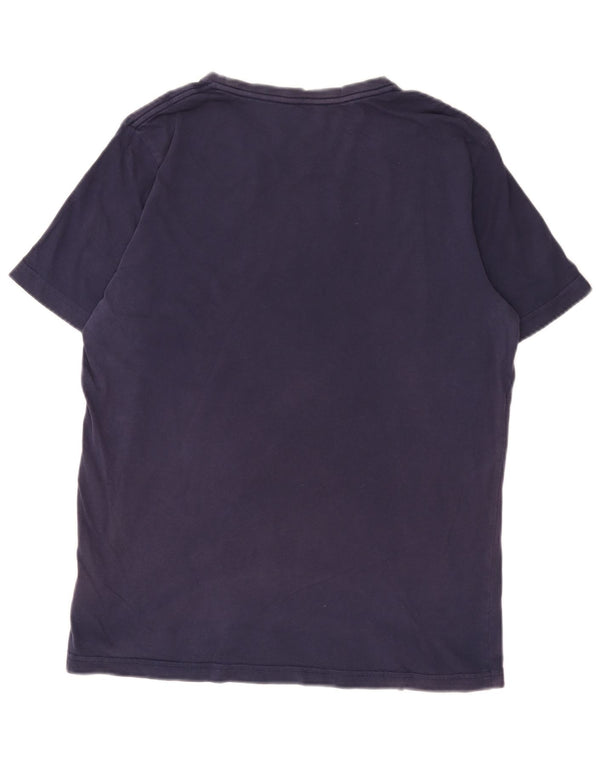 T-shirt grafica da uomo Puma Top Large in cotone blu navy