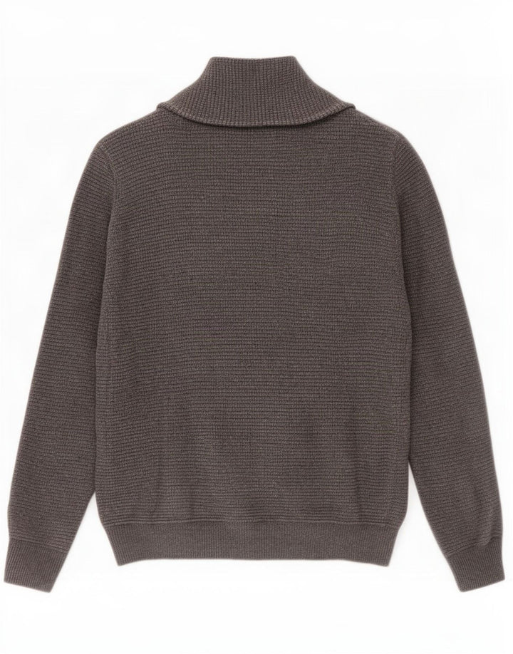 Maglione cardigan da uomo Jack & Jones grande cotone grigio
