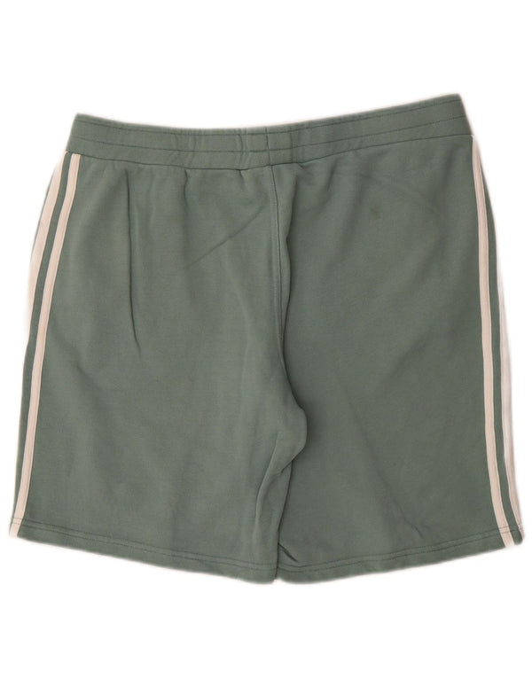 Pantaloncini sportivi Adidas da uomo grandi in cotone verde