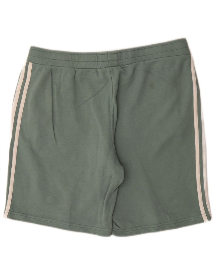 Pantaloncini sportivi Adidas da uomo grandi in cotone verde
