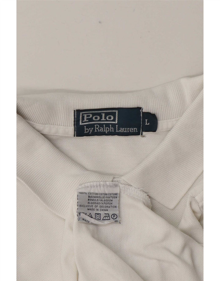 Polo Ralph Lauren Camicia da uomo grande in cotone bianco