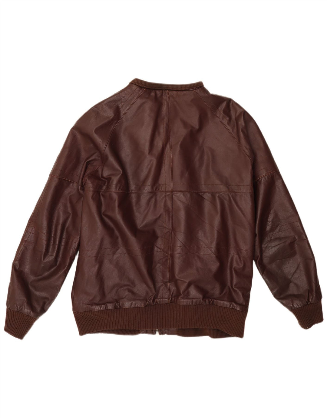 Giacca in pelle da uomo VINTAGE UK 38 Borgogna media