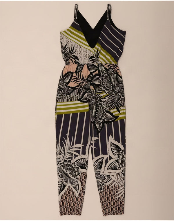 Tuta senza maniche da donna Topshop UK 12 floreale multicolore medio