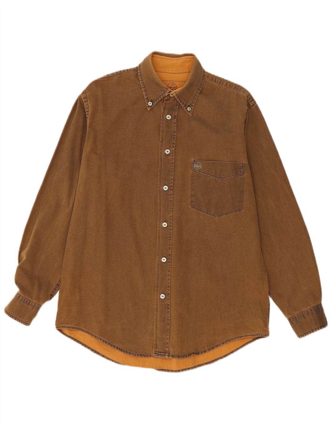 Camicia da velaio da uomo Murphy & Nye in cotone marrone medio