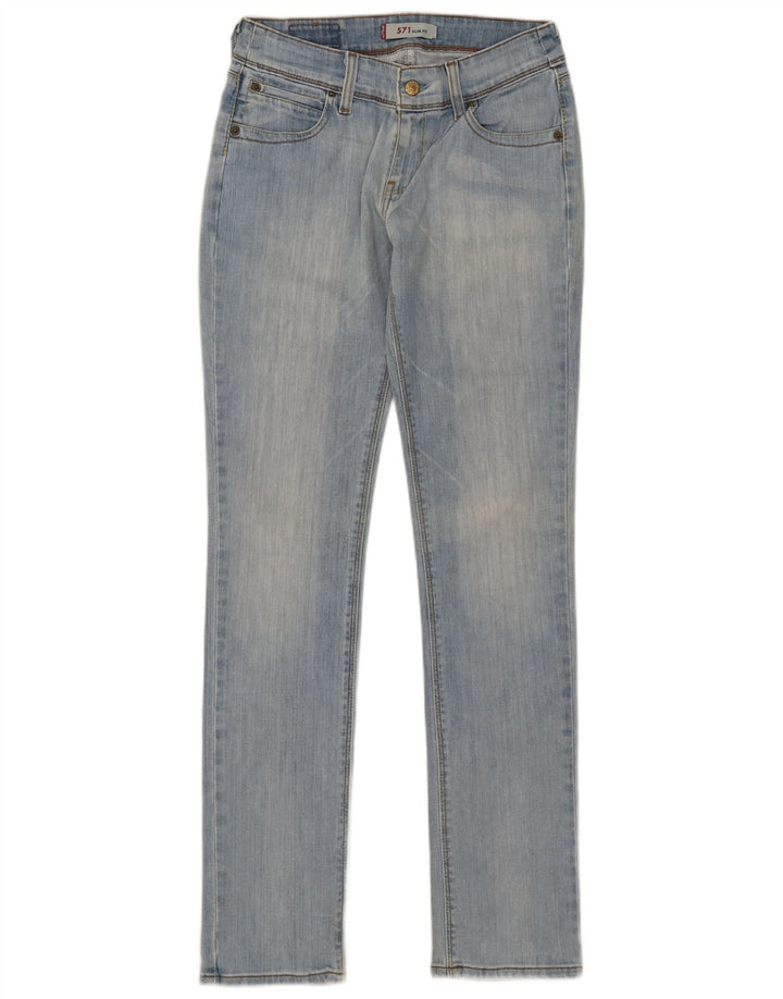 Jeans Levi's 571 Slim da donna W31 L34 in cotone blu
